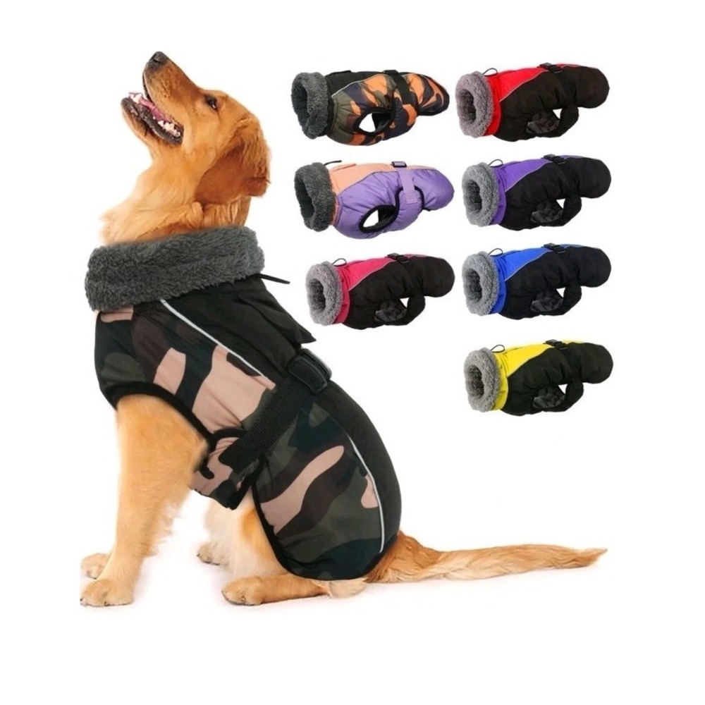Iecoii Extra‎ Warm Dog Coat- Reflective Adjustable Jacket X LARGE